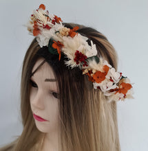 Load image into Gallery viewer, Rustic preserved flowers crown AB2124A – wedding, maternity photoshoot, hen’s party, event
