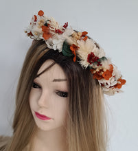 Load image into Gallery viewer, Rustic preserved flowers crown AB2124A – wedding, maternity photoshoot, hen’s party, event
