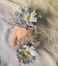 Load image into Gallery viewer, Pastel blue everlasting flowers corsage &amp; buttonhole AB2125 - School formal, prom, graduation
