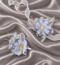Load image into Gallery viewer, Pastel blue everlasting flowers corsage &amp; buttonhole AB2125 - School formal, prom, graduation
