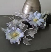 Load image into Gallery viewer, Pastel blue everlasting flowers corsage &amp; buttonhole AB2125 - School formal, prom, graduation

