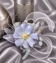 Load image into Gallery viewer, Pastel blue everlasting flowers corsage &amp; buttonhole AB2125 - School formal, prom, graduation
