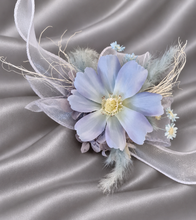 Load image into Gallery viewer, Pastel blue everlasting flowers corsage &amp; buttonhole AB2125 - School formal, prom, graduation
