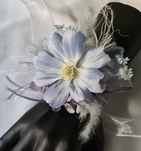 Load image into Gallery viewer, Pastel blue everlasting flowers corsage &amp; buttonhole AB2125 - School formal, prom, graduation
