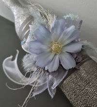 Load image into Gallery viewer, Pastel blue everlasting flowers corsage &amp; buttonhole AB2125 - School formal, prom, graduation
