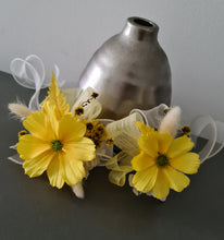 Load image into Gallery viewer, Yellow everlasting flowers corsage &amp; buttonhole AB2126 - School formal, prom, graduation
