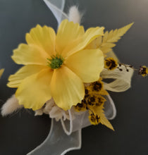 Load image into Gallery viewer, Yellow everlasting flowers corsage &amp; buttonhole AB2126 - School formal, prom, graduation
