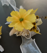 Load image into Gallery viewer, Yellow everlasting flowers corsage &amp; buttonhole AB2126 - School formal, prom, graduation
