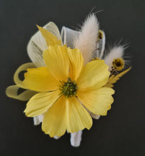 Load image into Gallery viewer, Yellow everlasting flowers corsage &amp; buttonhole AB2126 - School formal, prom, graduation
