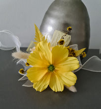 Load image into Gallery viewer, Yellow everlasting flowers corsage &amp; buttonhole AB2126 - School formal, prom, graduation
