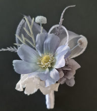 Load image into Gallery viewer, Pastel blue everlasting flowers corsage &amp; buttonhole AB2128 - School formal, prom, graduation
