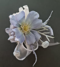 Load image into Gallery viewer, Pastel blue everlasting flowers corsage &amp; buttonhole AB2128 - School formal, prom, graduation
