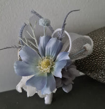 Load image into Gallery viewer, Pastel blue everlasting flowers corsage &amp; buttonhole AB2128 - School formal, prom, graduation
