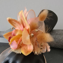 Load image into Gallery viewer, Peach &amp; orange orchid corsage &amp; buttonhole AB2130 - School formal, prom, graduation
