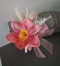 Load image into Gallery viewer, Pink &amp; white orchid corsage &amp; buttonhole AB2131 - School formal, prom, graduation
