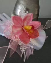 Load image into Gallery viewer, Pink &amp; white orchid corsage &amp; buttonhole AB2131 - School formal, prom, graduation
