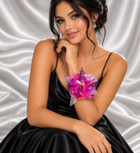 Load image into Gallery viewer, Bright pink fuchsia orchid corsage &amp; buttonhole AB2133 - School formal, prom, graduation
