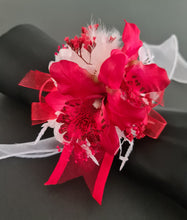Load image into Gallery viewer, Bright red orchid everlasting flowers corsage AB2134 - School formal, prom, graduation
