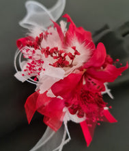 Load image into Gallery viewer, Bright red orchid everlasting flowers corsage AB2134 - School formal, prom, graduation
