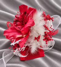 Load image into Gallery viewer, Bright red orchid everlasting flowers corsage AB2134 - School formal, prom, graduation
