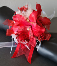 Load image into Gallery viewer, Bright red orchid everlasting flowers corsage AB2134 - School formal, prom, graduation
