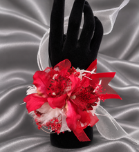 Load image into Gallery viewer, Bright red orchid everlasting flowers corsage AB2134 - School formal, prom, graduation
