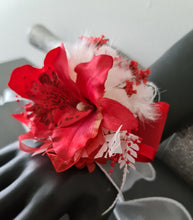 Load image into Gallery viewer, Bright red orchid everlasting flowers corsage AB2134 - School formal, prom, graduation
