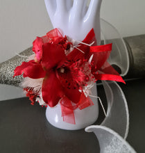 Load image into Gallery viewer, Bright red orchid everlasting flowers corsage AB2134 - School formal, prom, graduation
