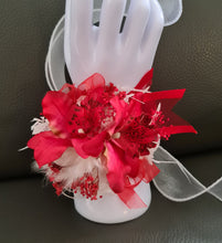 Load image into Gallery viewer, Bright red orchid everlasting flowers corsage AB2134 - School formal, prom, graduation
