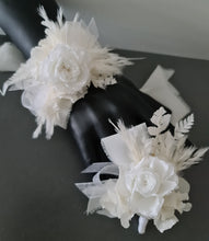 Load image into Gallery viewer, Off White &amp; white preserved French peony corsage &amp; buttonhole AB2136 - School formal, prom, graduation
