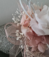 Load image into Gallery viewer, Blush &amp; white preserved French peony corsage &amp; buttonhole AB2139 - School formal, prom, graduation
