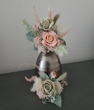 Load image into Gallery viewer, Sage &amp; blush floral cake topper x 2 - wedding, engagement, birthday
