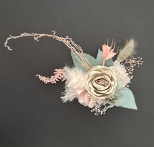 Load image into Gallery viewer, Sage &amp; blush floral cake topper x 2 - wedding, engagement, birthday
