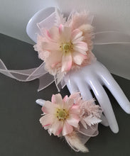Load image into Gallery viewer, Soft Pink everlasting flowers corsage &amp; buttonhole AB2145 - School formal, prom, graduation
