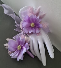 Load image into Gallery viewer, Purple violet everlasting flowers corsage &amp; buttonhole AB2146 - School formal, prom, graduation
