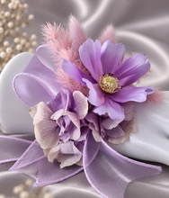 Load image into Gallery viewer, Purple violet everlasting flowers corsage &amp; buttonhole AB2146 - School formal, prom, graduation
