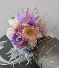 Load image into Gallery viewer, Pastel multicolour everlasting flowers corsage &amp; buttonhole AB2147 - School formal, prom, graduation
