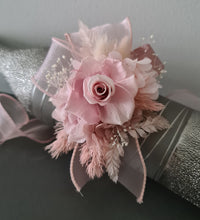Load image into Gallery viewer, Preserved dusty pink mini roses corsage &amp; buttonhole AB2149 - School formal, prom, graduation
