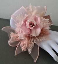 Load image into Gallery viewer, Preserved dusty pink mini roses corsage &amp; buttonhole AB2149 - School formal, prom, graduation
