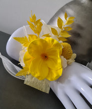 Load image into Gallery viewer, Yellow real touch anemone preserved flowers corsage &amp; buttonhole AB2160 - School formal, prom, graduation
