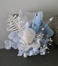 Load image into Gallery viewer, Baby blue preserved flowers corsage &amp; buttonhole AB2163 - School formal, prom, graduation
