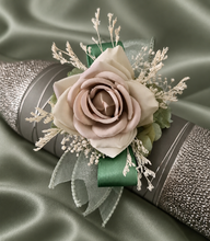 Load image into Gallery viewer, Sage green everlasting flowers corsage AB2168 - School formal, prom, graduation

