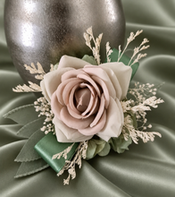 Load image into Gallery viewer, Sage green everlasting flowers corsage AB2168 - School formal, prom, graduation
