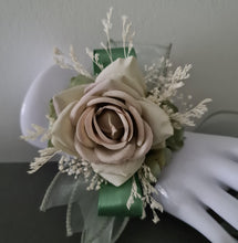Load image into Gallery viewer, Sage green everlasting flowers corsage AB2168 - School formal, prom, graduation
