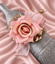 Load image into Gallery viewer, Blush &amp; gold everlasting flowers corsage AB2175 - School formal, prom, graduation

