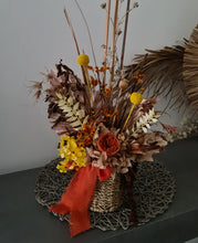 Load image into Gallery viewer, Rustic style flower arrangement with terracotta preserved peony – CAB2187
