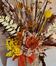 Load image into Gallery viewer, Rustic style flower arrangement with terracotta preserved peony – CAB2187
