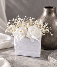 Load image into Gallery viewer, White &amp; Off-White preserved roses pocket flowers AB2208 – Wedding, Prom, Graduation
