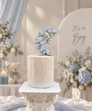 Load image into Gallery viewer, Its a Boy Preserved flowers blue Cake Topper
