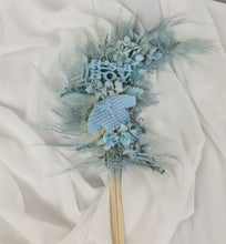 Load image into Gallery viewer, Its a Boy Preserved flowers blue Cake Topper
